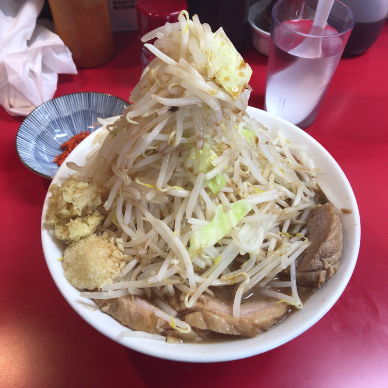 豚ダブル小ラーメン 少なめ(千里眼)