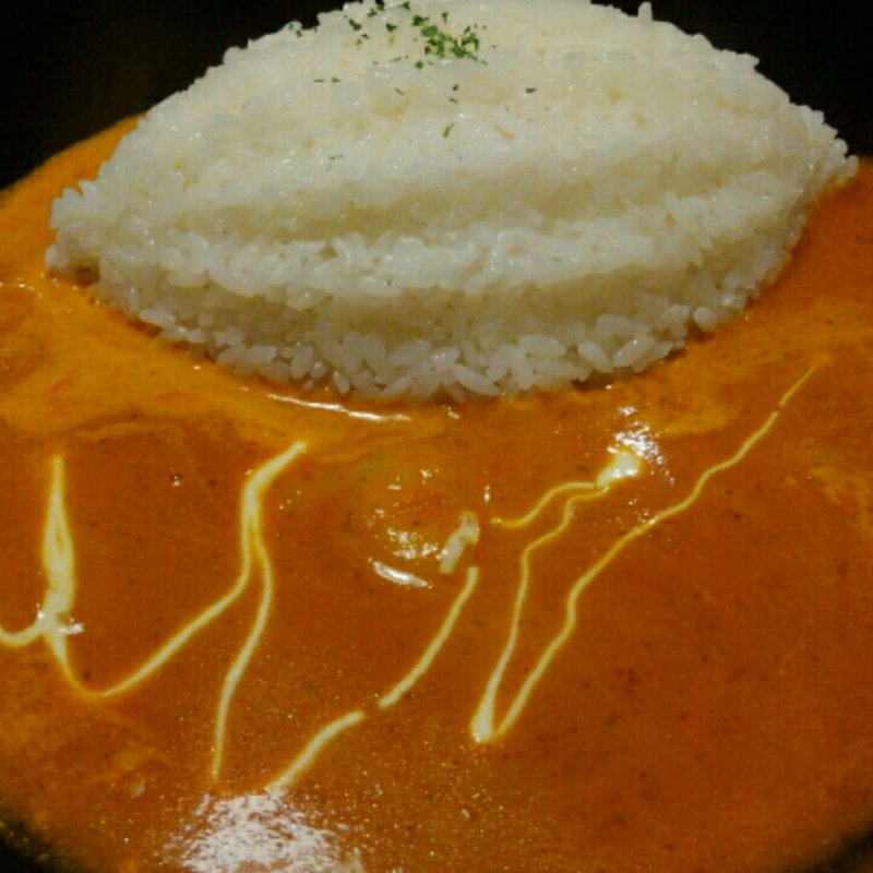 トマトクリームソースのえびカレー(ヒナタ屋)