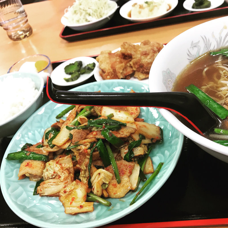 豚キムチ定食(台湾料理 天福 邑久支店)
