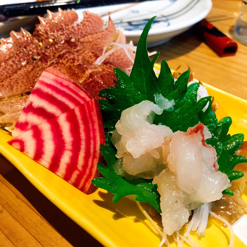 うちわ海老活き造り(はち舎)