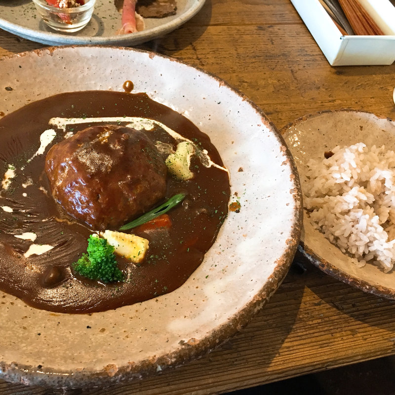 自家製煮込みハンバーガーランチ(カフェ ファンチャーナ （Cafe funchana）)