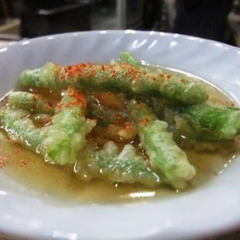 三度マメ天ぷら(佐藤酒店)