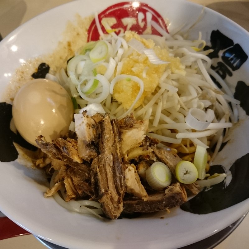 油そば＋半熟玉子(環七らーめん てらッちょ。我孫子店)