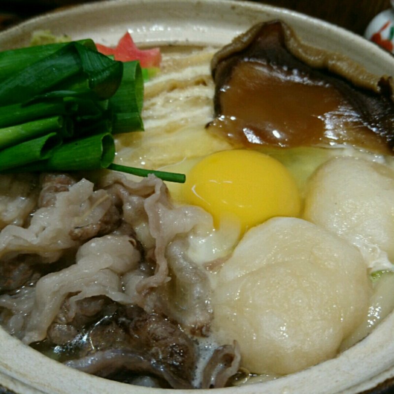 オリーブ牛の鍋焼うどん(うどん棒 大阪本店 )