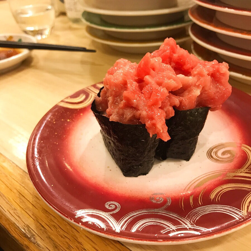 本まぐろ中落ち軍艦(回転寿し トリトン 東京スカイツリータウン・ソラマチ店)