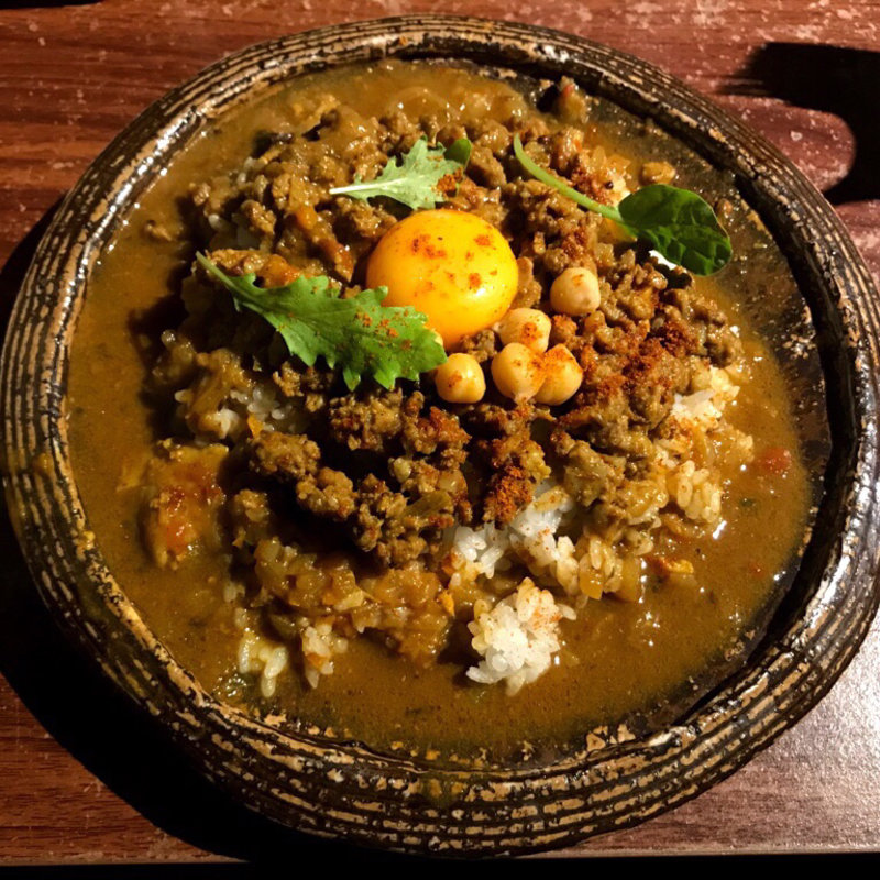 三種類の粗挽き肉と香味野菜のキーマ(SPICE POST)