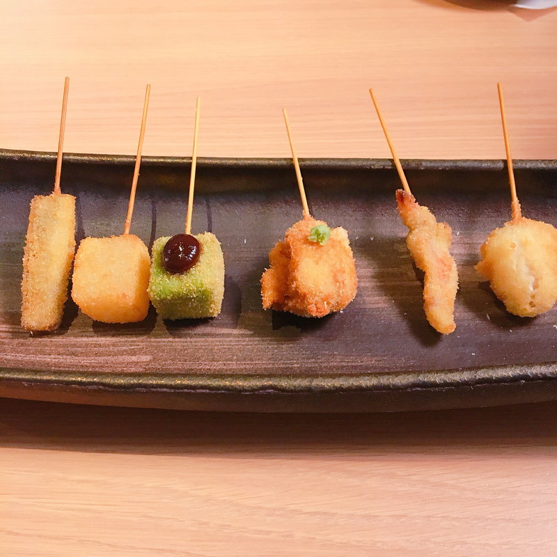 串カツ 和食材の盛り合わせ(串カツ とんかつ jiro)