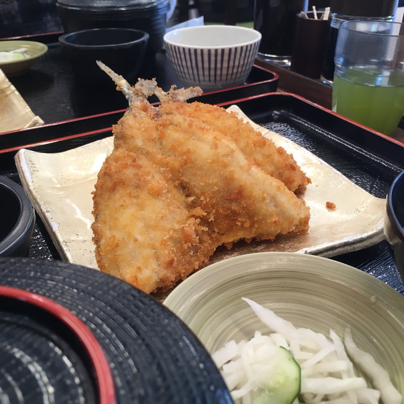 鯵フライ定食(いけすや )