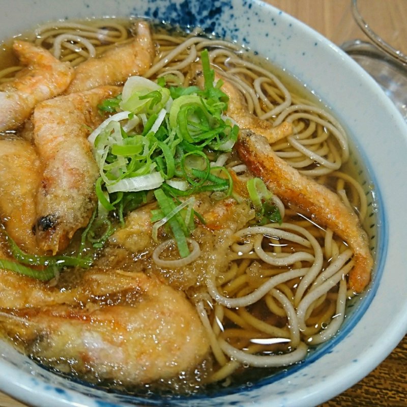 甘エビ揚げそば(しぶそば 二子玉川店 )