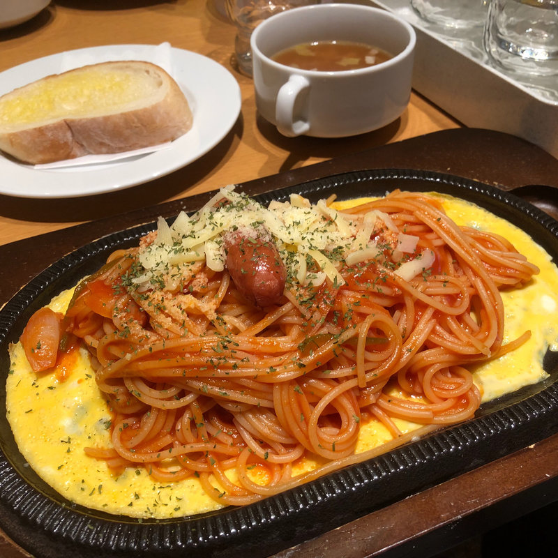 鉄板ナポリタン(博多野菜巻串屋 鳴門 (なると))