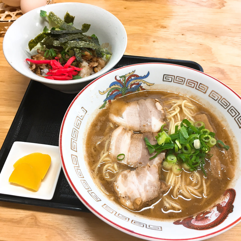 中華そば と チャーシュー丼(しま彰 )