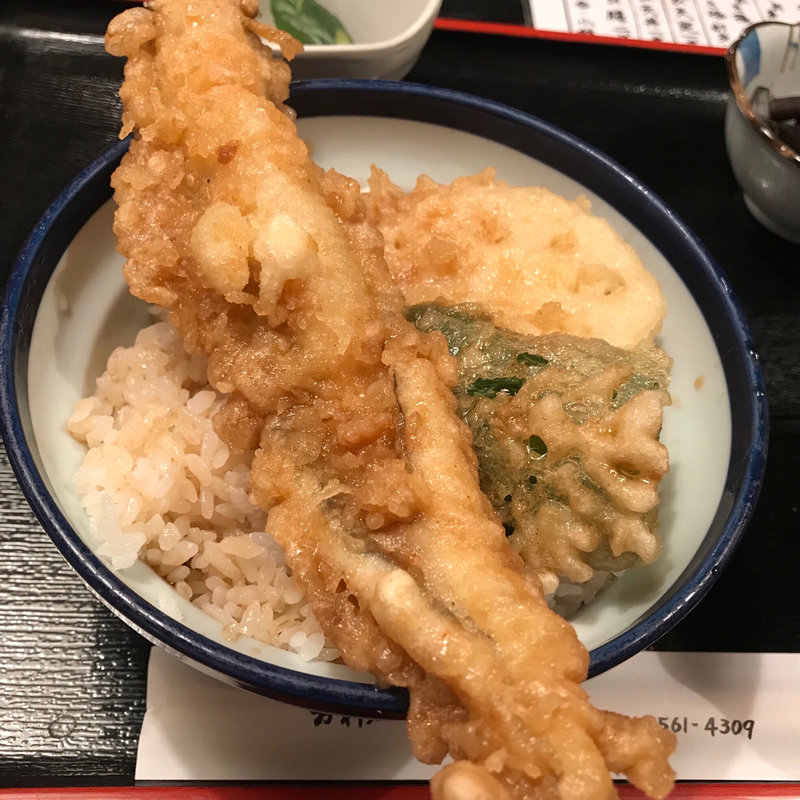 穴子天丼(天ぷら かんだ)
