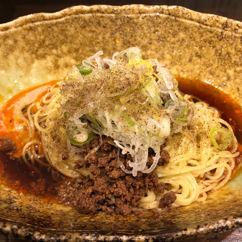 汁なし担々麺(汁なし担々麺くにまつ 博多)