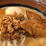 北海道味噌ラーメン +味玉をトッピング(麺場 田所商店 成瀬店)
