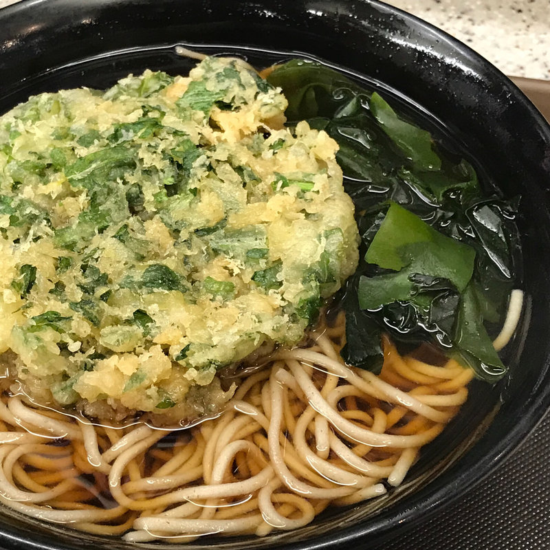 春菊天そば(名代 富士そば赤坂見附店 )