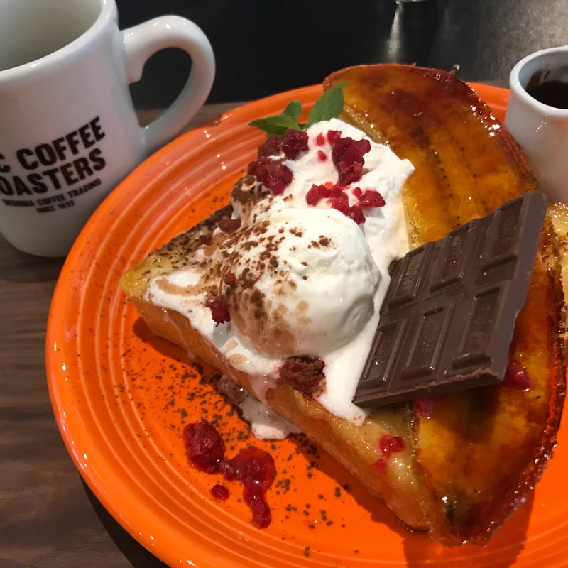 バナナフレンチトースト(マック・コーヒー・ロースターズ うつぼ公園店)