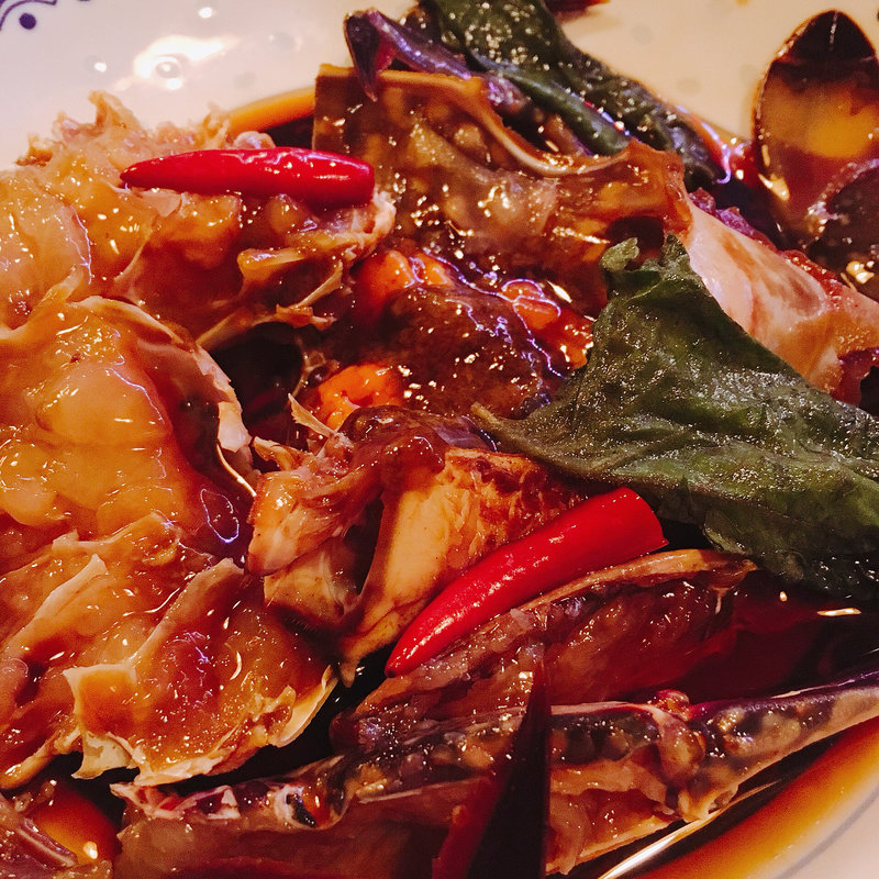 酔っ払い渡り蟹(中華バール 金柑)