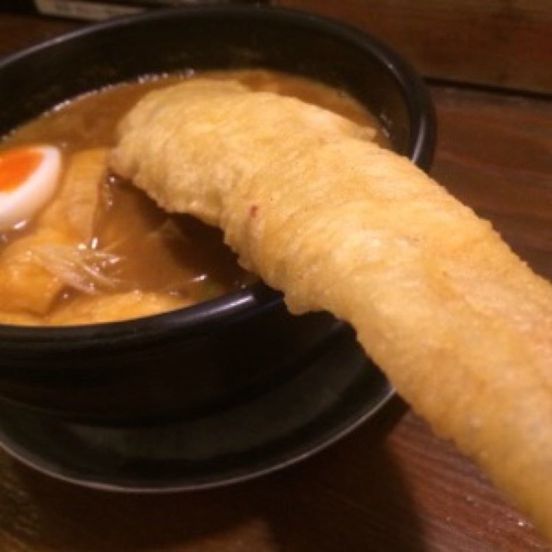 穴子天カレーうどん(みんなの駒沢屋)