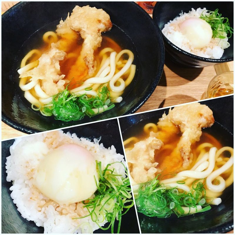 鶏天うどん(本町製麺所 天の上 JR新大阪店)