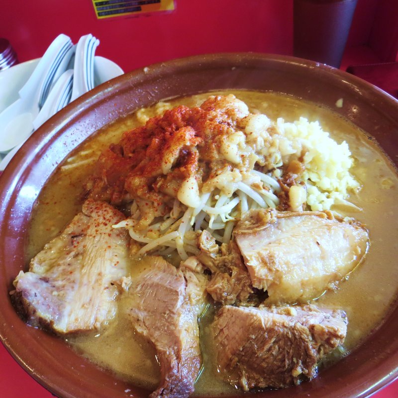 大ラーメン+麺増し 計1kg（通称 ビグ・ザム）(池田屋 一乗寺店 )