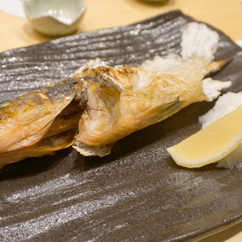 原始焼き 長崎産アコウ(博多炉端 炉邸)