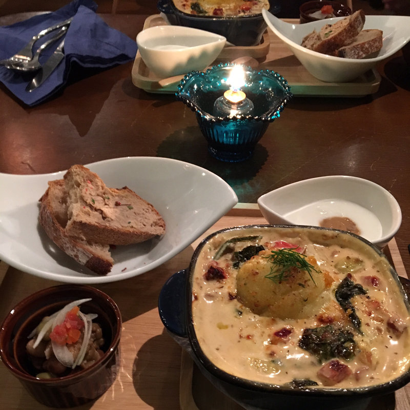 ホタテとジャガイモのクリームシチューグラタンセット(フレンチ カフェ アオイオト （French Cafe aoioto）)