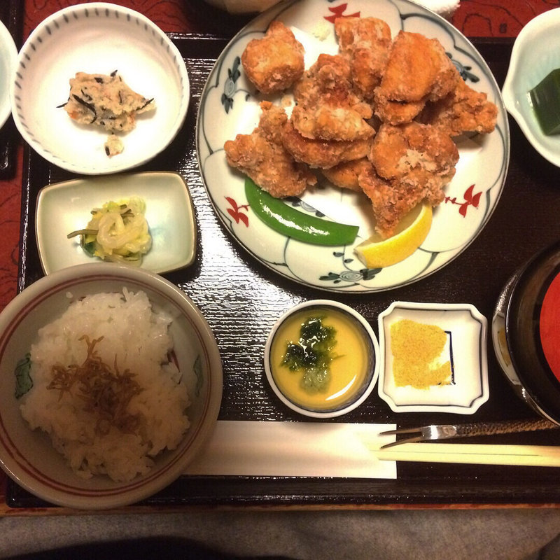 鳥の竜田揚げ(菊川)