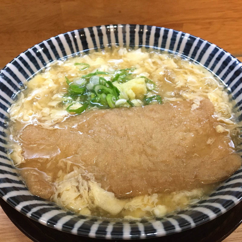 玉子あんかけきつねうどん(手打ちうどん　梵蔵 )