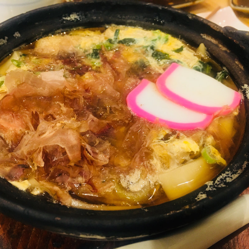 玉子とじきし麺(山本屋総本家 神田和泉店)