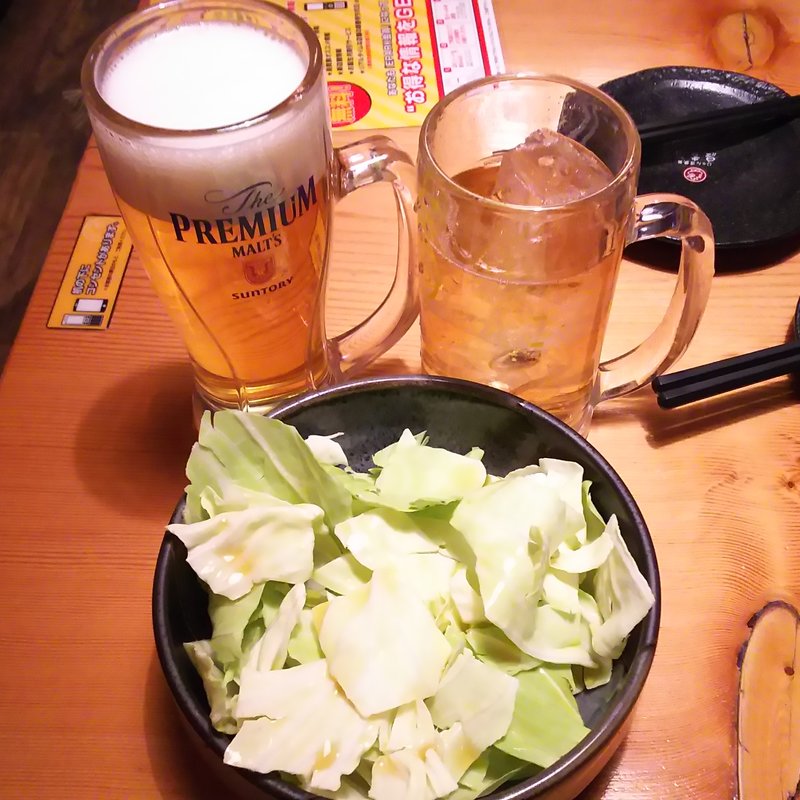 キャベツ盛り(鳥貴族 武蔵新田店)