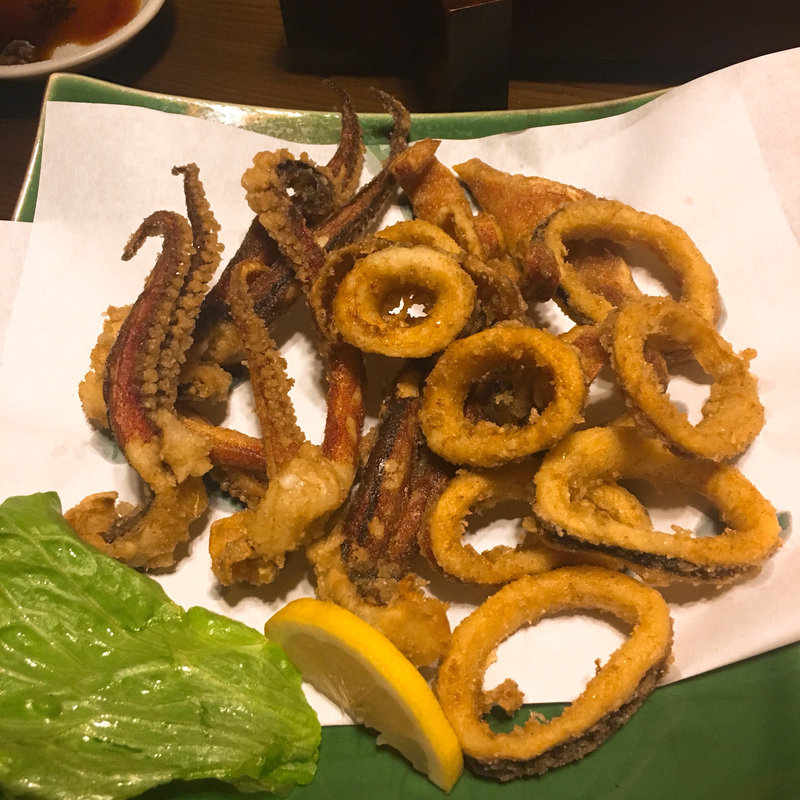 イカ丸ごと揚げ(錦鮨 （にしきすし）)