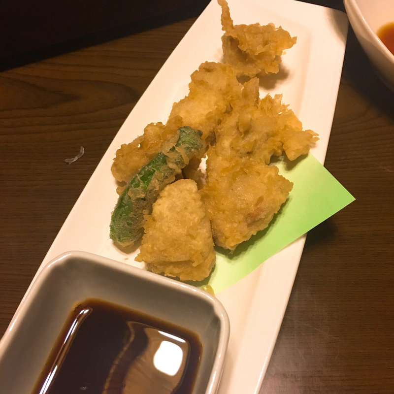 鳥の天ぷら(錦鮨 （にしきすし）)