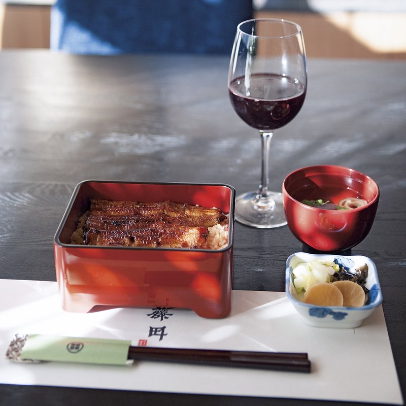 グラスワイン「ココファーム　風のルージュ」(うなぎ藤田 白金台店)