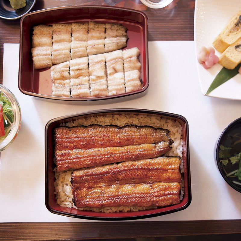 いりや御膳（塩焼き、うな重、小鉢、肝吸い、香の物付き）(のだや )