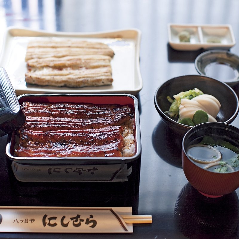 鰻重定食（上）（肝吸い、漬け物付き）(八つ目や にしむら 目黒店)