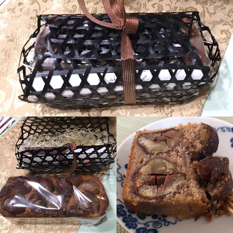 渋皮煮栗のパウンドケーキ(和洋折衷料理店「獏」 （ばく）)