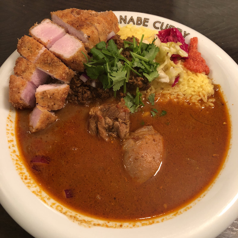 元祖渡邊カリー【とんかつトッピング】(渡邊カリー 梅田本店)