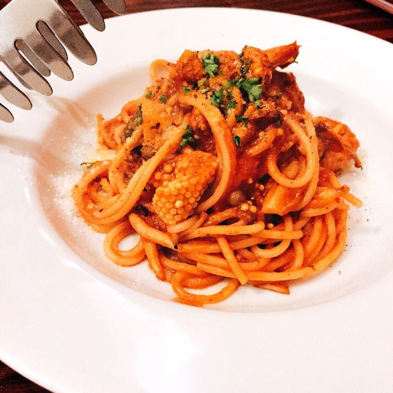 今日のまかないパスタ(Cafe Lafayette)