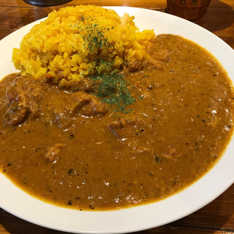 チキンカレー大 ピーナツバタートッピング(マイティルゥ)