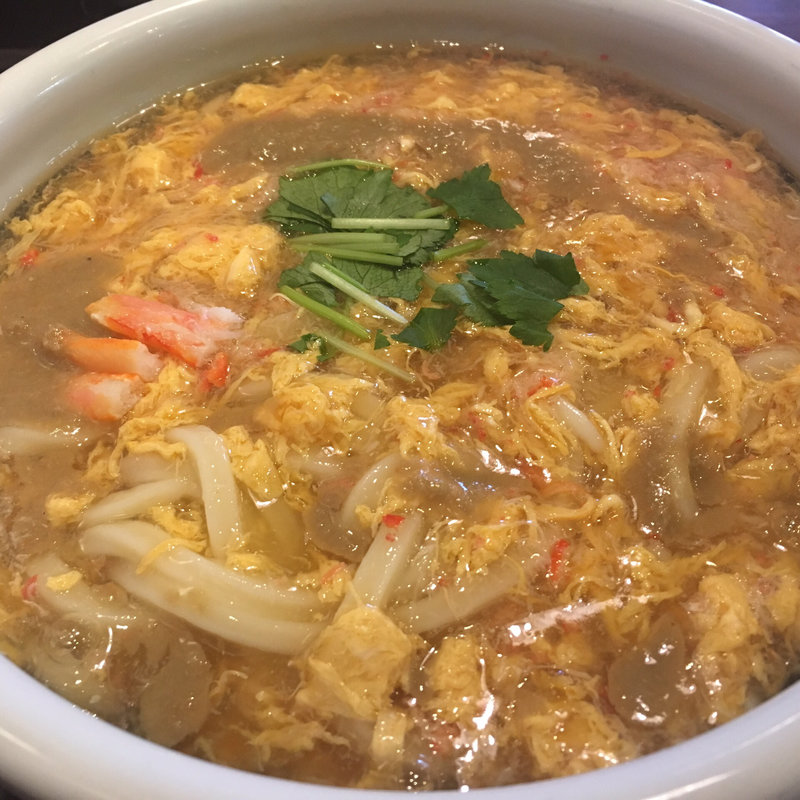 かに玉あんかけ特(丸亀製麺一之江)