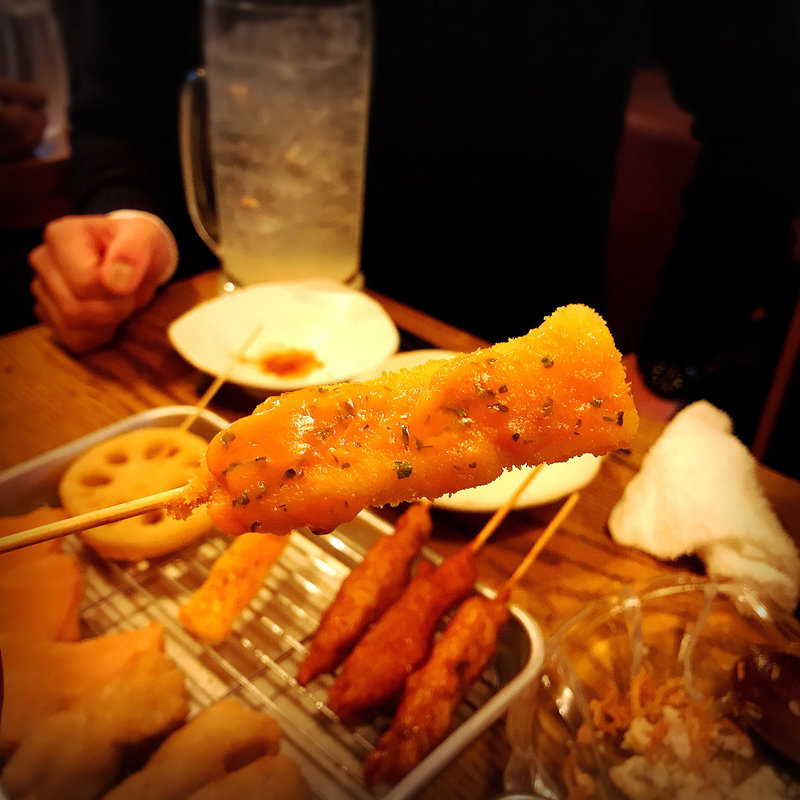 串揚げ（いかウニ）(はまぐり屋串左衛門)