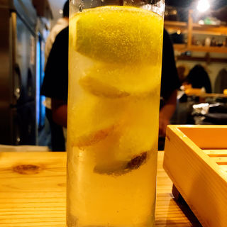 レモンサワー(博多天ぷら ながおか)