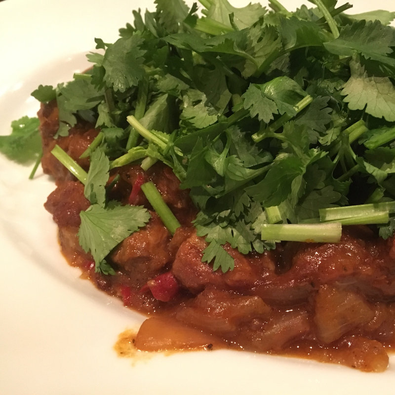 羊とナスとパクチー(フレーゴリ)