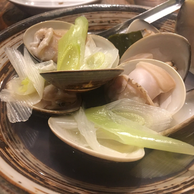 蛤の酒蒸し(七福)