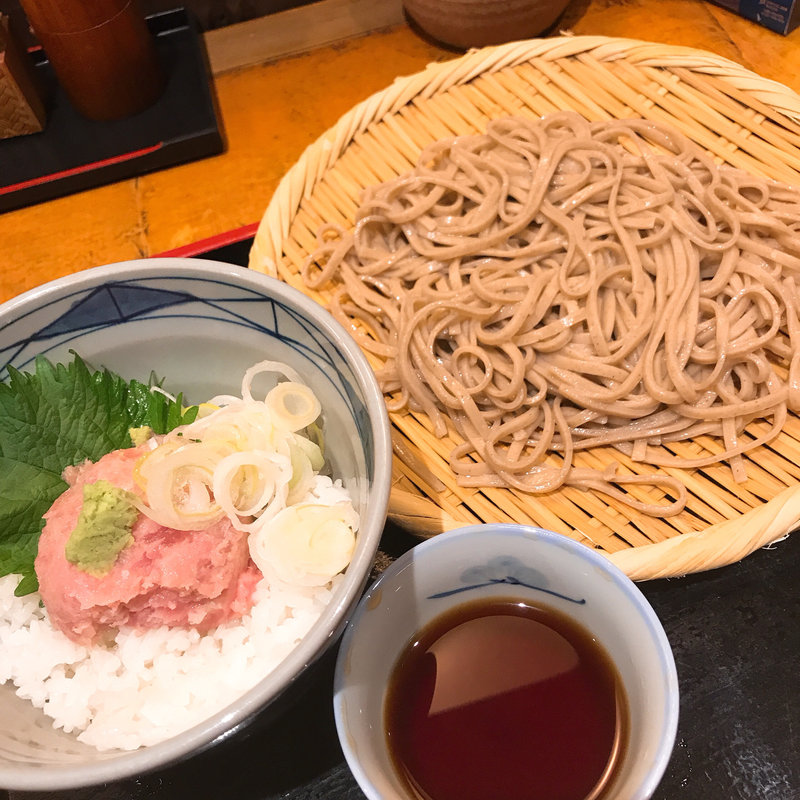 ネギトロ丼とそばセット(真希 中野南口店)