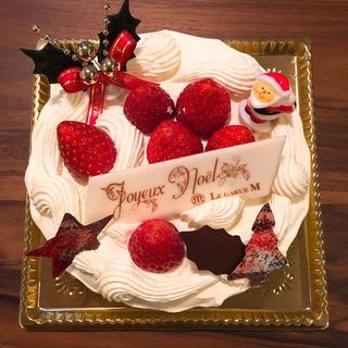 クリスマスケーキ 苺のショートケーキ M(ル ガリュウＭ （LE GARUE M）)