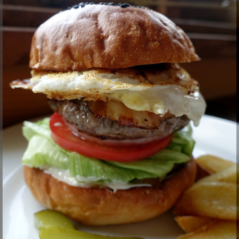 ハンバーガー ベーコン＆エッグトッピング(デリボーイ ブロス ハンバーガー （Deli☆Boy BROS. HAMBURGER）)