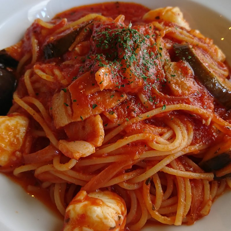 茄子とベーコンのモッツアレラ(ボスケット （Ｂｏｓｃｈｅｔｔｏ）)