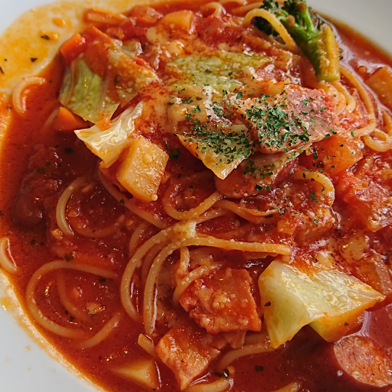 ミネストローネ風スープパスタ(ボスケット （Ｂｏｓｃｈｅｔｔｏ）)