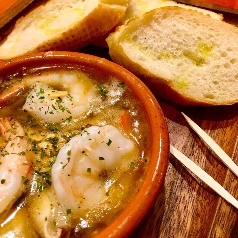 小海老とキノコのアヒージョ(GRILL KING （グリルキング）)